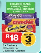 Cadbury Chocolate Bar Countlines-For 3
