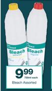 Housebrand Bleach-750ml Each