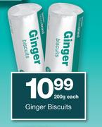 Housebrand Ginger Biscuits-200g Each