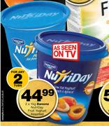 Danone Nutriday Fruit Yoghurt Tubs-2x1kg