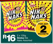Simba Nik Naks-2 x 153g
