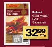 Eskort Gold Medal Pork Sausages-375g