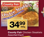 Country Fair Chicken Steaklets-400g Each