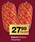 Eskort Polony-1kg Each