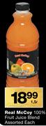 Real McCoy 100% Fruit Juice Blend-1.5Ltr