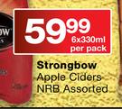 Strongbow Apple Ciders NRB-6x330ml Per Pack