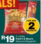 Fatti’s & Moni’s Macaroni/Spaghetti-2 x 500g