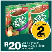 Knorr Cup A Soup-2 x 4 Per Pack