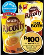 Nescafe Ricoffy Instant Coffee-750g & Nescafe Ricoffy Cappuccino-10 x 23g