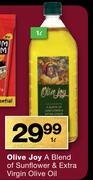 Olive Joy A Blend Of Sunflower & Extra Virgin Olive Olive-1Ltr