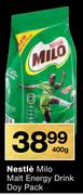 Nestle Milo Malt Energy Drink Doy Pack-400g