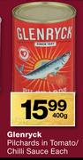 Glenryck Pilchards In Tomato/Chilli Sauce-400g Each