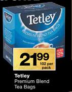 Tetley Premium Blend Tea Bags-102 Per Pack