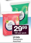 Lil-Lets Pantyliners 100-Per Pack