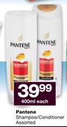Pantene Shampoo/Conditioner-400ml Each