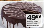 Freshly Baked 6-Inch Cake