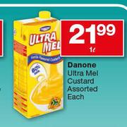 Danone Ultra Mel Custard Assorted-1L