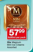 Ola Magnum Mini Ice Creams-6 x 600ml