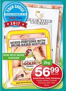 Goldi/ Grain Field Chickens Frozen Mixed Chicken Portions With 15% Brine-2Kg