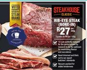 Steakhouse Classic Rib-Eye Steak Bone-In-100g
