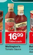 Wellington's Toamto Sauce-700ml Each