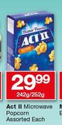 Act II Microwave Popcorn Assorted-242g/ 252g