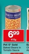 Pot O' Gold Baked Beans In Tomato Sauce-410g