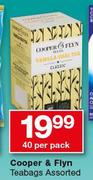 Cooper & Flyn Teabags Assorteed-40 Per Pack