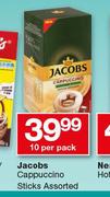 Jacobs Cappuccino Sticks-10 Per Pack