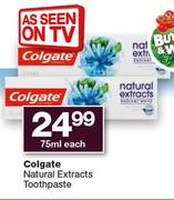 Colgate Natural Extracts Toothpaste-75ml Each