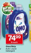 Omo/Skip Auto Liquid Detergent-3Ltr Each