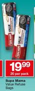 Supa Mama Value Refuse Bags-20 Per Pack