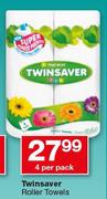 Twinsaver Roller Towels-4 Per pack
