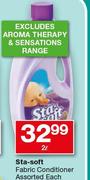 Sta-Soft Fabric Conditioner Assorted (Excluding Aroma Therapy & Sensations Range)-2Ltr