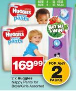 Huggies Nappy Pants For Boys/Girls Size 6-Per Nappy
