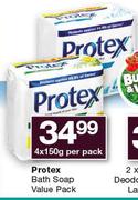 Protex Bath Soap Value Pack-4x150g Per Pack