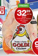 Goldi Fresh Whole Chicken With Giblets In Bag-Per Kg