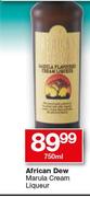 African Dew Marula Cream Liqueur-750ml
