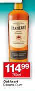 Oakheart Bacardi Rum-750ml