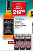 Jack Daniel's Tennessee Whisky-750ml & Get Free Fitch & Leedes Ginger Ale-6 x 200ml