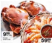 Cape Point Frozen Small Crab-Per 100g
