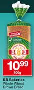 BB Bakeries Whole Wheat Brown Bread-800g