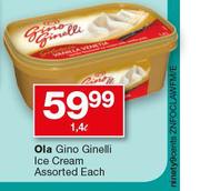 Ola Gino Ginelli Ice Cream Assorted-1.4Ltr Each