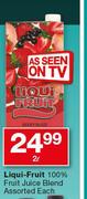 Liqui-Fruit 100% Fruit Juice Blend Assorted-2Ltr Each