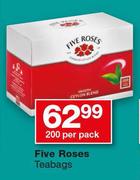 Five Roses Teabags-200 Per Pack