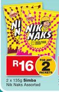 Simba Nik Naks Assorted-2 x 135g