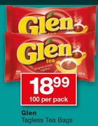 Glen Tagless Teaa Bags-100 Per Pack