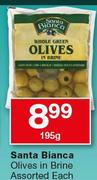 Santa Bianca Olives In Brine Assorted-195g Each