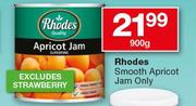Rhodes Smooth Apricot Jam Only-900g