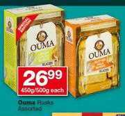 Ouma Rusks Assorted-450g/500g Each